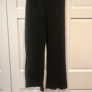 Wide leg lace swim suit cover up pant